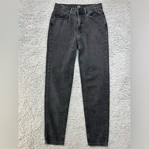BDG Jeans Womens 25 Mom High Rise Black Denim Urban Outfitters 100% Cotton Basic